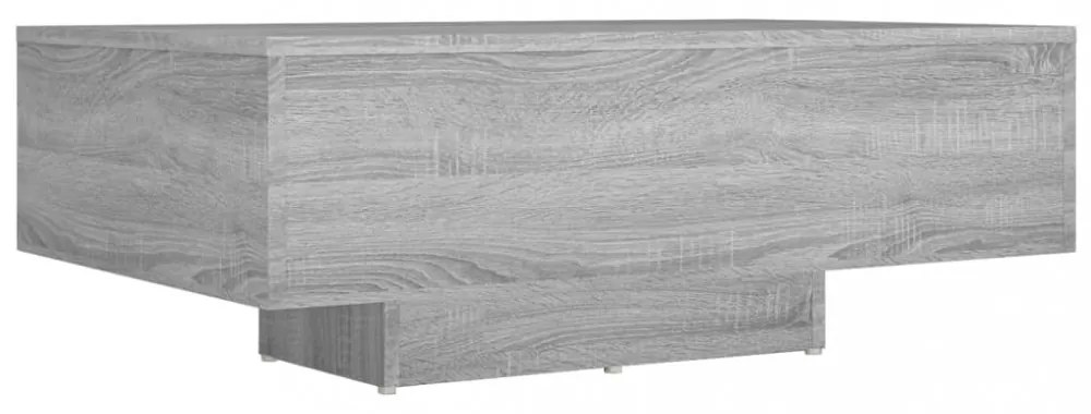 szürke sonoma színű szerelt fa dohányzóasztal 85 x 55 x 31 cm