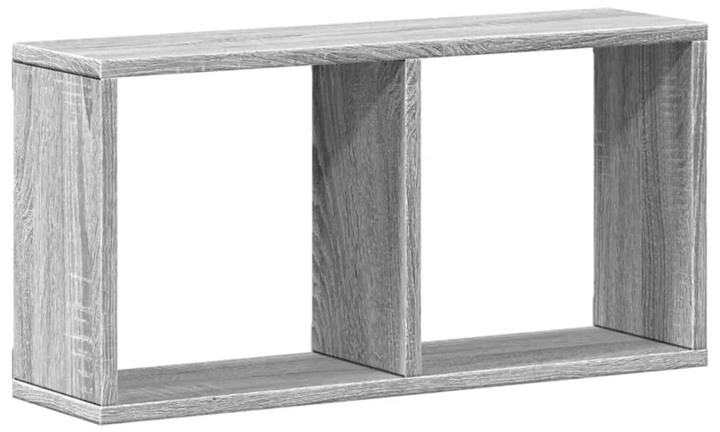 szürke sonoma színű szerelt fa faliszekrény 60 x 16 x 30 cm