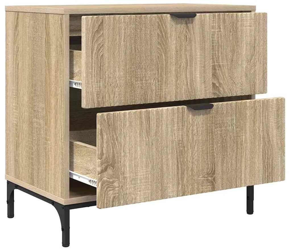Éjjeli asztal fiókkal sonoma tölgy 63.5 x 36 x 61 cm Faanyag