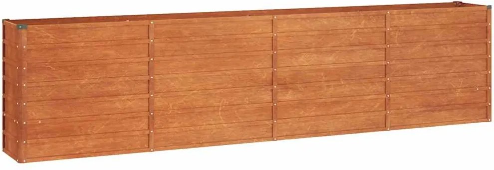 vidaXL rozsda színű corten acél kerti magaságyás 320 x 40 x 77 cm