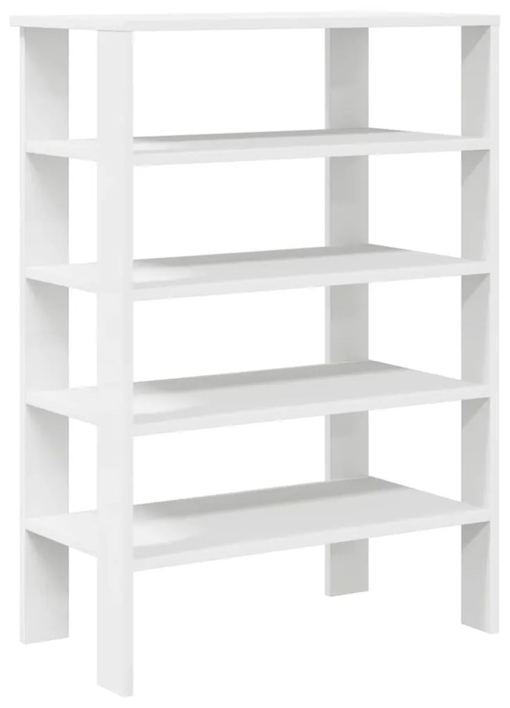 fehér szerelt fa cipőtároló szekrény 61x32x87,5 cm