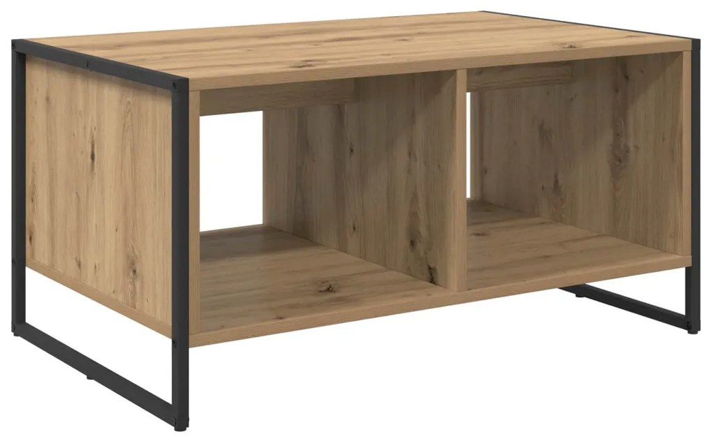 vidaXL Dohányzóasztal Művészi tölgy 80 x 50 x 40 cm Faanyag