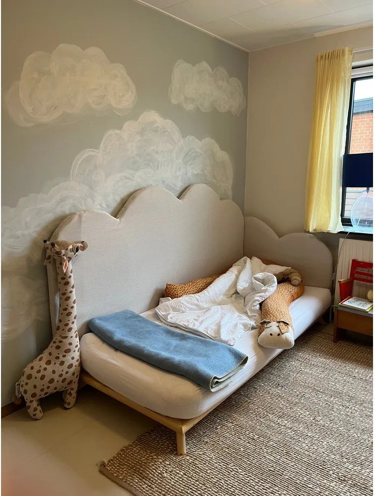 Borovi fenyő egyszemélyes ágy ágyráccsal 90x200 cm Senza – Karup Design