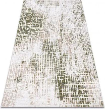 Akril USKUP szőnyeg 9483 elefántcsont  / zöld 80x150 cm