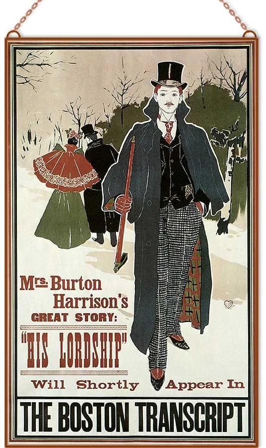 His Lordship üvegkép, falikép