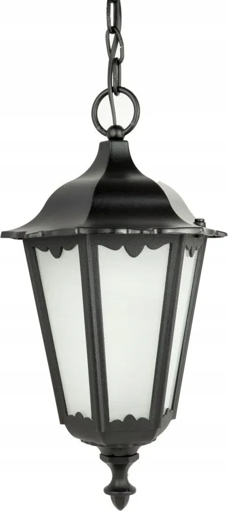 Kültéri terasz függőlámpa klasszikus hagyományos fekete IP43 Su-ma