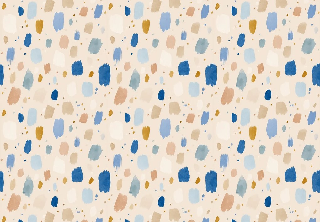 Fotótapéta - Kék-bézs foltok (147x102 cm)