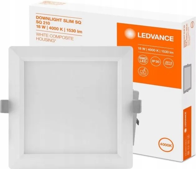 Ledvance Süllyesztett panel lámpatest 18W 4000K Slim