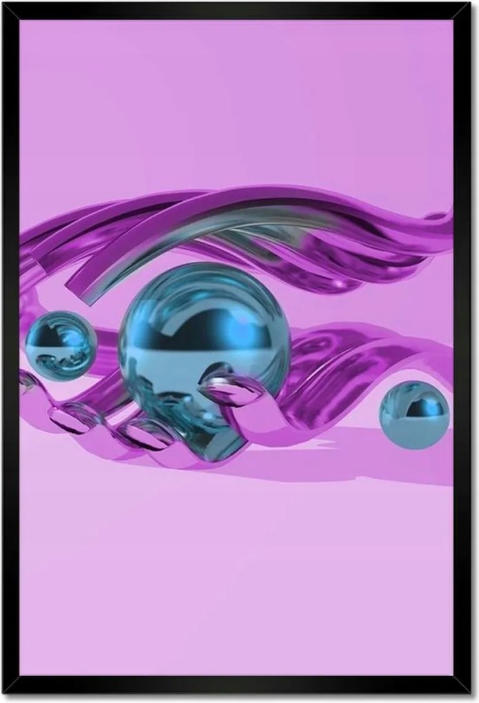 Poszterek keretben 40x60 Lila illusztráció