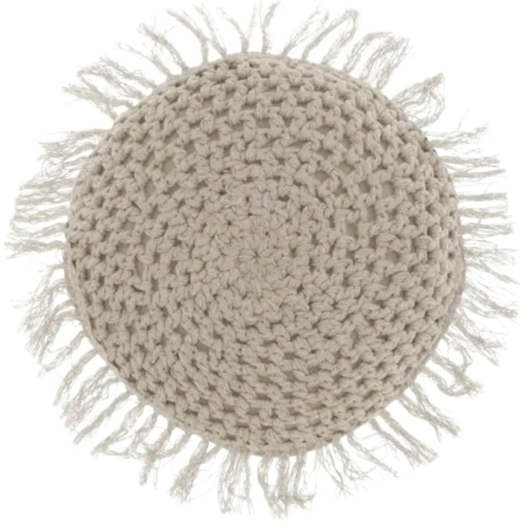 Kerek dekoratív párna TUFO 45 cm, szürke