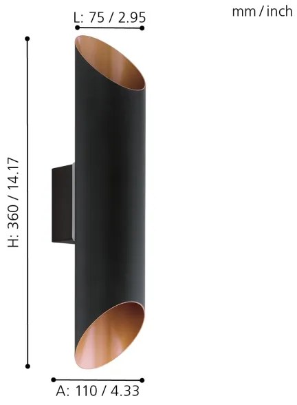 Eglo 94804 - LED Kültéri lámpa AGOLADA 2xLED/3,7W/230V