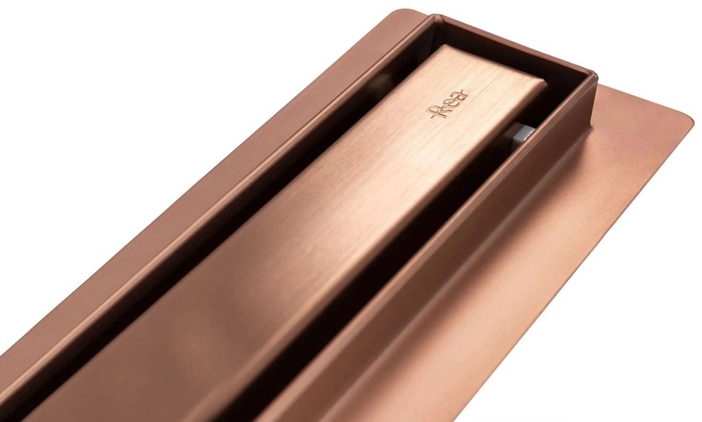 Lineáris lefolyó NEO Slim Pro szálcsiszolt réz 80