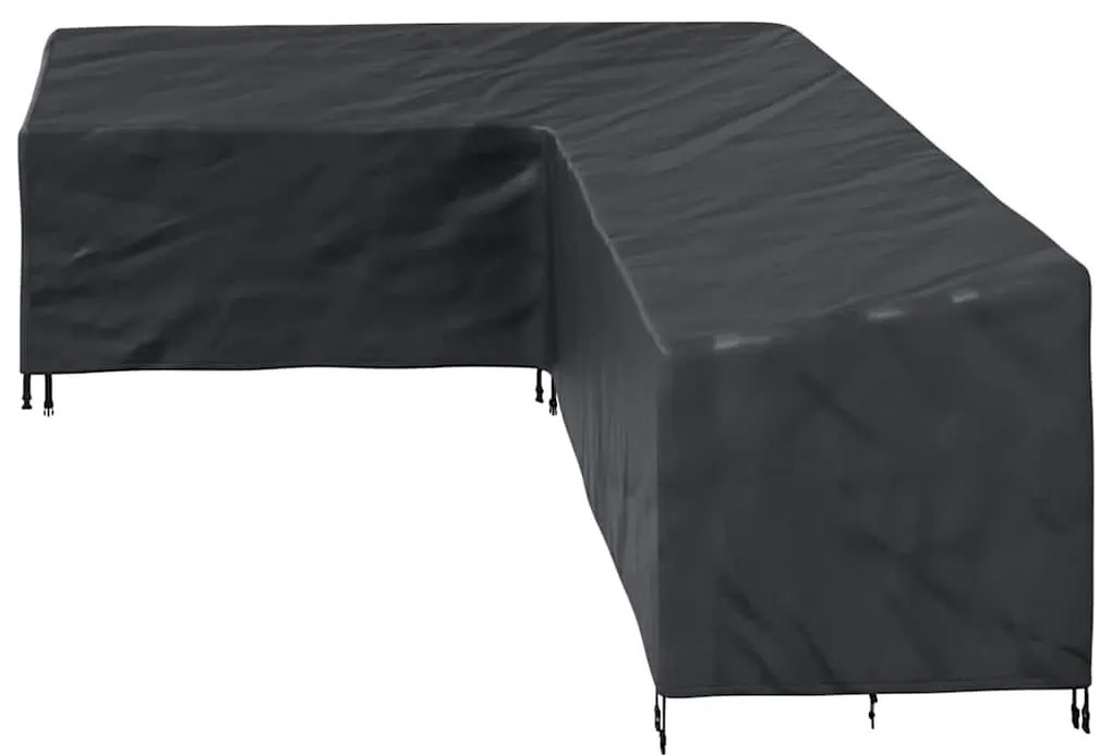Kültéri bútor takaró Fekete 286 x 222 x 80 cm 600D szövet