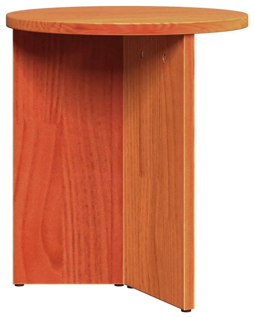 Dohányzóasztal 2 pcs Viaszbarna 49 x 49 x 28 cm Tömör fenyőfa