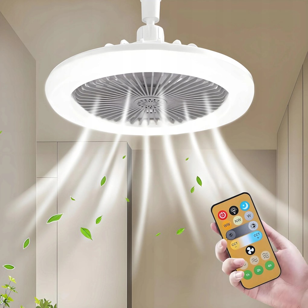 Mennyezeti ventilátor 30W Led világítással és távirányítóval