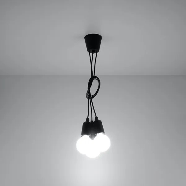 Csillár zsinóron DIEGO 3xE27/60W/230V