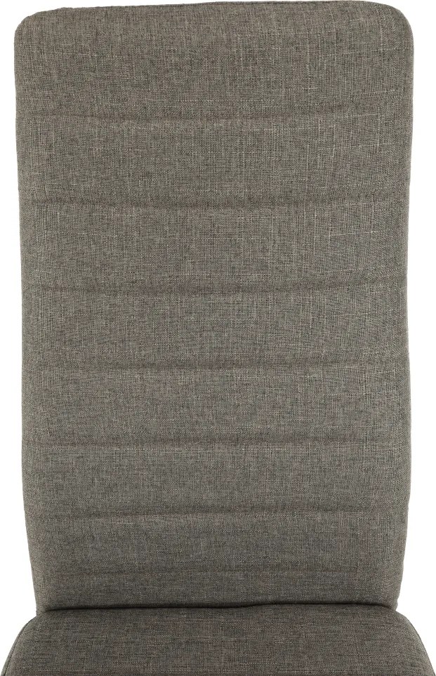 Étkezőszék, barna szövet/fekete fém, COLETA NOVA