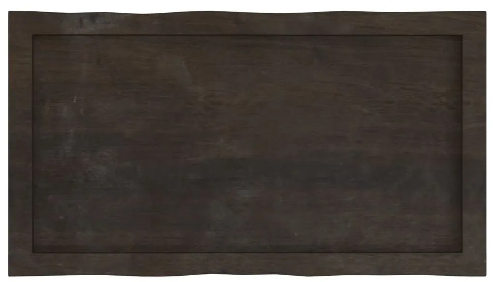 sötétbarna kezelt tömör asztallap 80x40x(2-4) cm