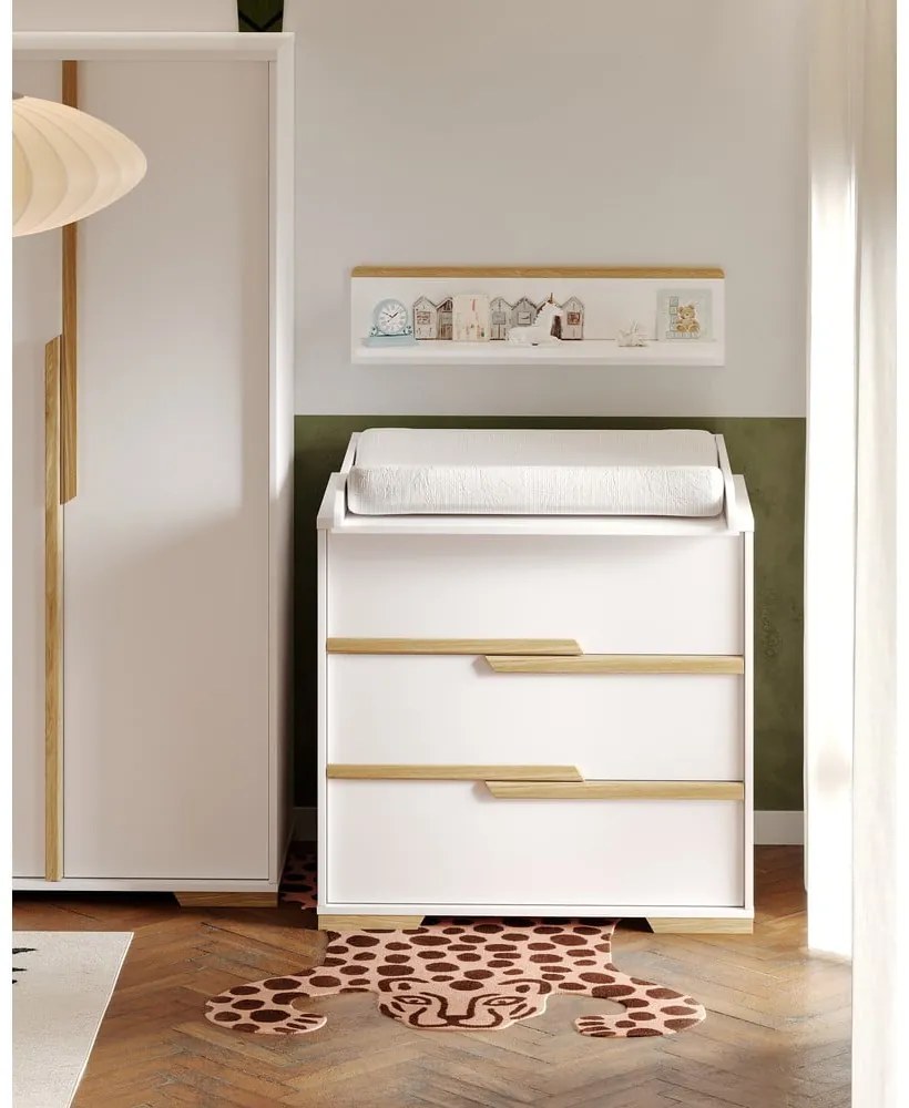 Snap fehér fiókos gyerek komód - Pinio