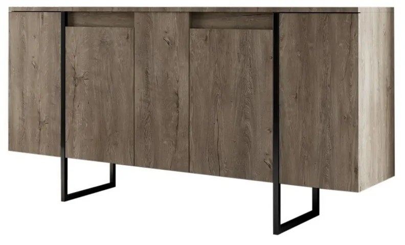 Luxe Walnut and Black szekrény