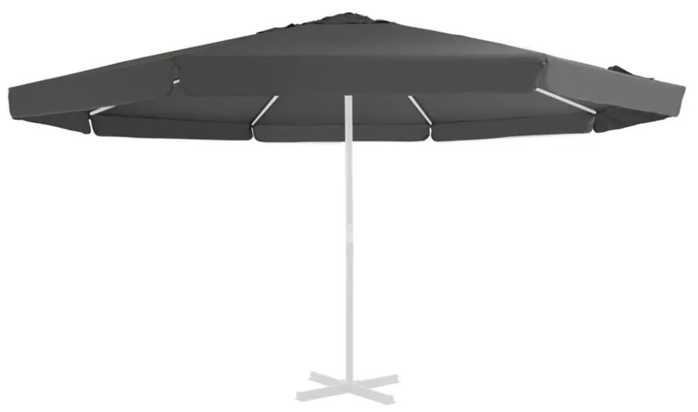 antracitszürke kültéri napernyő csereponyva 515 cm