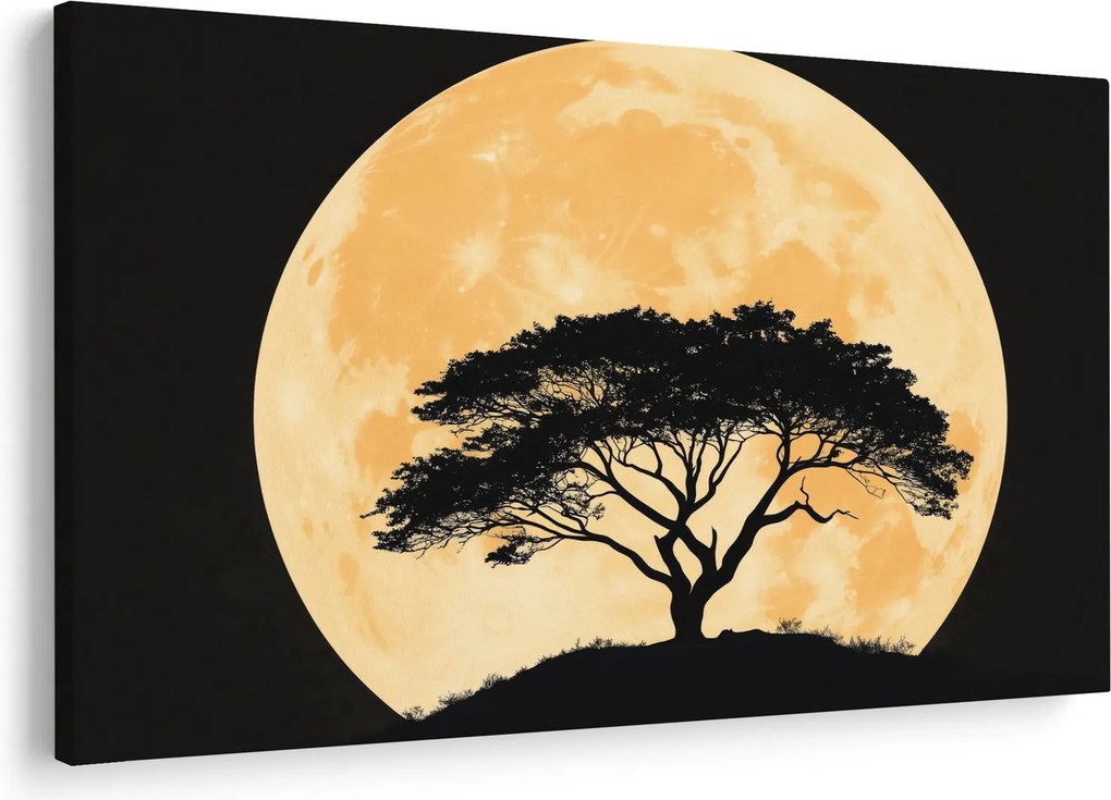 Kép – Fa arany teliholdban II. (90x60 cm)