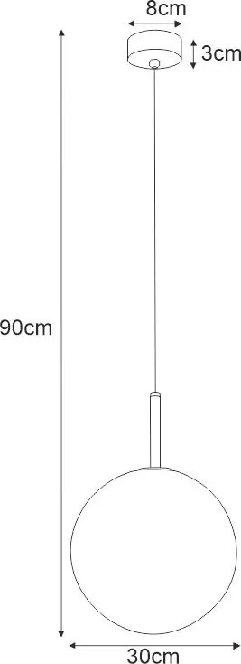 KAJA K-4887 FARO Egyágú Függesztett Lámpa Fém E27 IP20