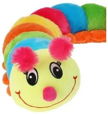 Plüss színes hernyó, 115 cm