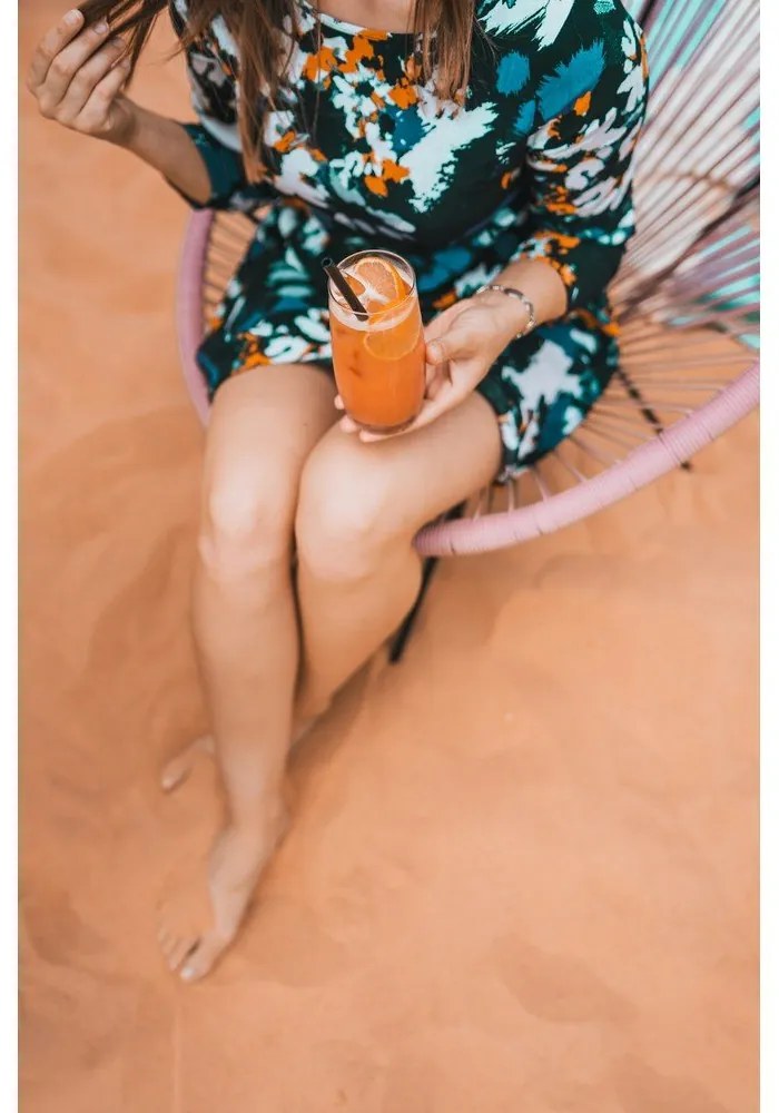 6 db-os fekete üveg szívószál készlet, hosszúság 20 cm - Vialli Design