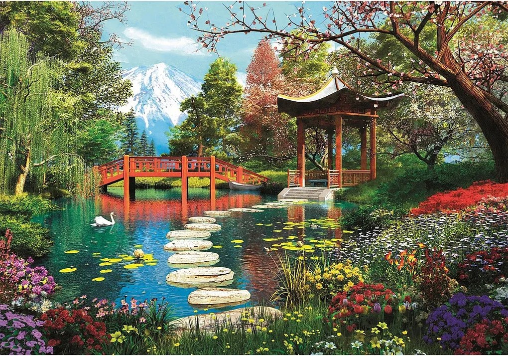 Japán Gardens of Fuji 1000 db-os Compact puzzle Clementoni