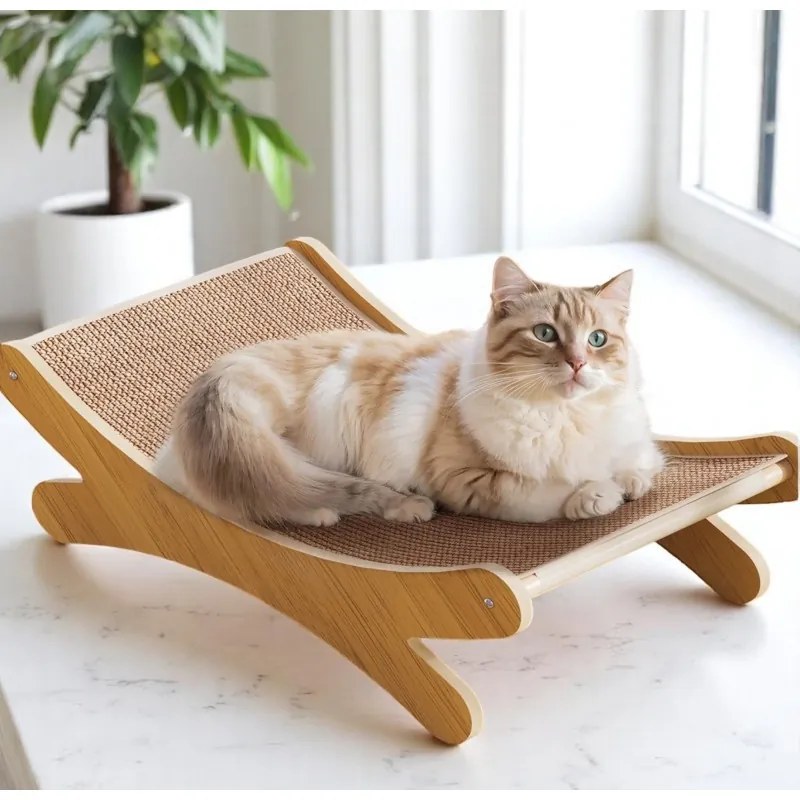 Macskakaparáda LUNICAT 49x30 cm, bézs