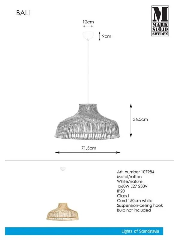 Bali Pendant Nature függőlámpa - Markslöjd