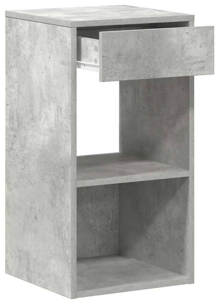 éjjeliszekrények fiókos 2 db betonszürke 35x34x66,5 cm