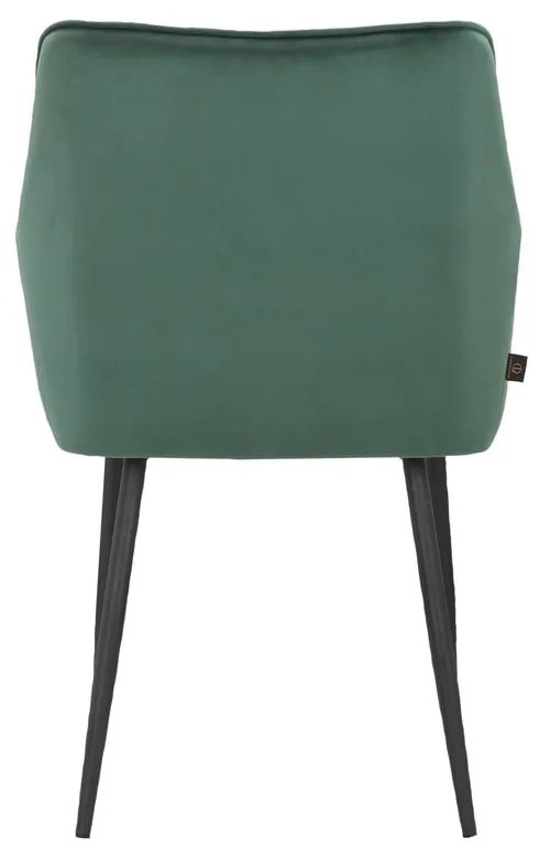 Zöld kárpitozott étkezőfotel szett 2 db-os Elvira – Støraa