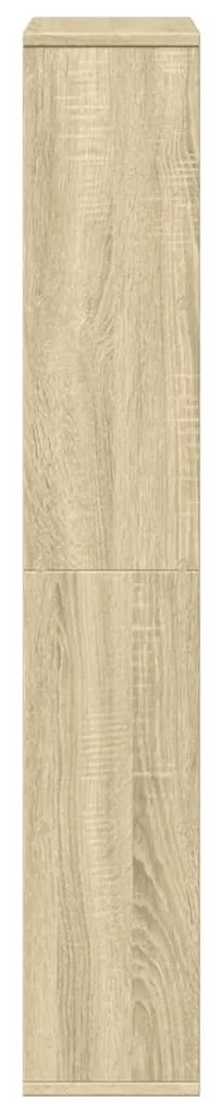 sonoma tölgy színű szerelt fa könyvespolc 60 x 20 x 120 cm