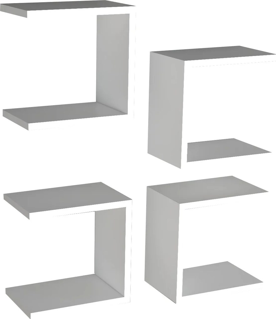 Fali polc base - white