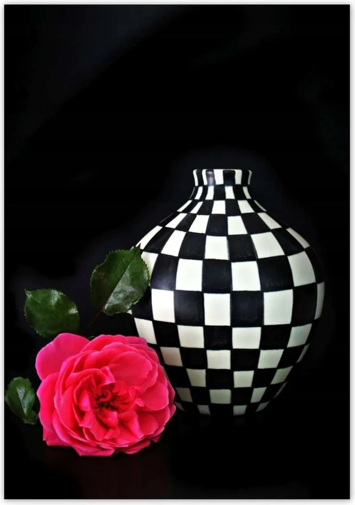 Poszterek 70x100 Kockás váza