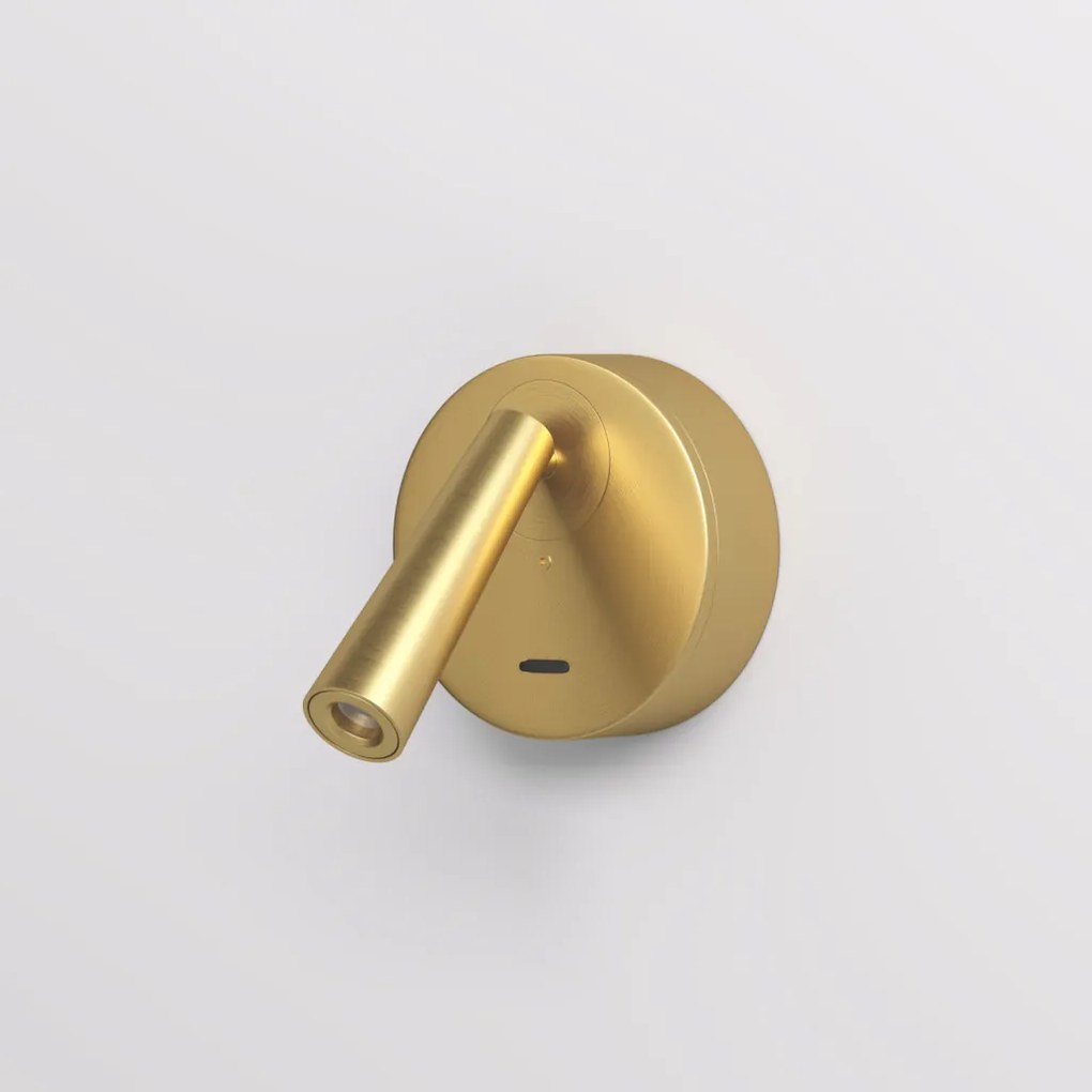 DK/EU-5072-SB Wall lamp SHINE WALL series, D104*H68, LED, IP20, 3000К, 3W, RA≥90, satin brass color, aluminum — DK/EU-5072-SB