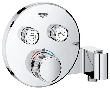 Grohe Grohtherm SmartControl, Tökéletes zuhanykészlet rejtett termosztáttal, 3 fúvóka, króm, 34744000