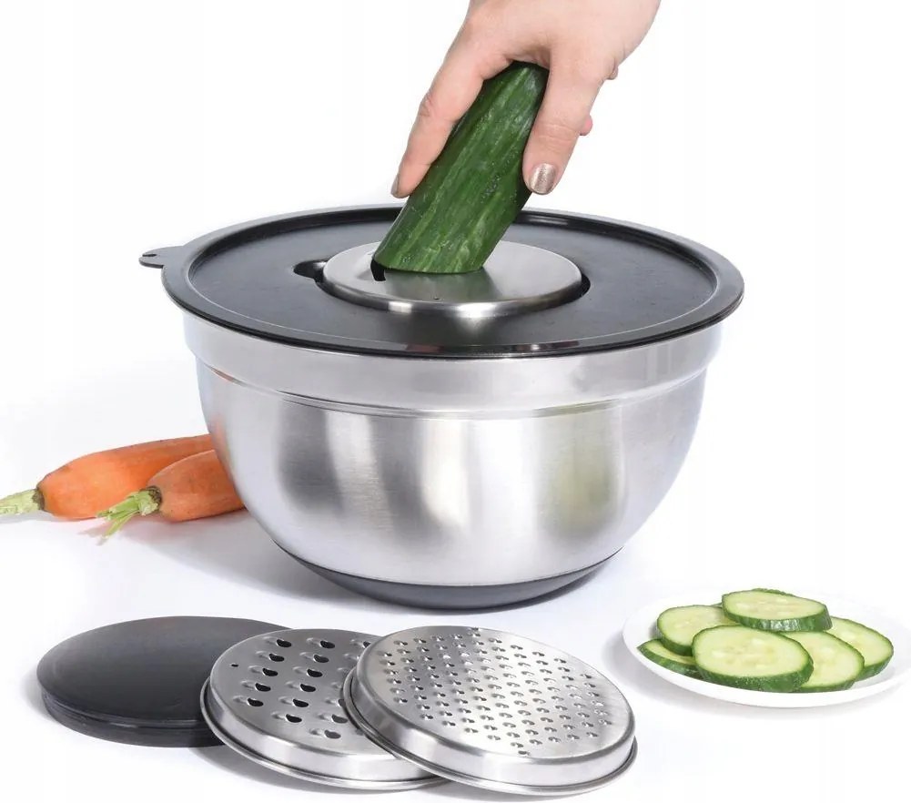 Zöldségszeletelő reszelő tállal