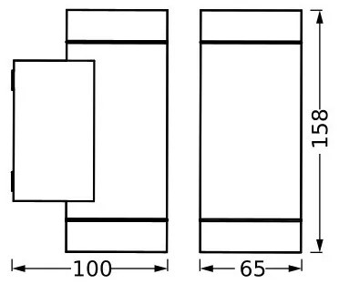 Ledvance - Kültéri fali lámpa ITYS 2xGU10/35W/230V IP65