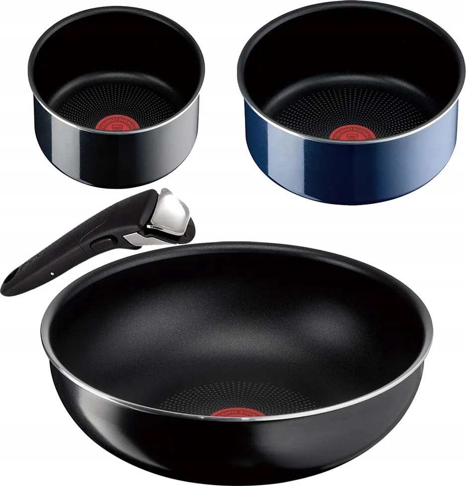 Tefal Ingenio Wok Serpenyő Szett 28CM 2 Db 16/20 Edény 4 Db Gáz Tartó