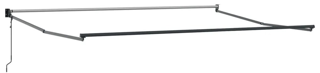 Automatikus Behúzható Napellenző Narancs és Barna 500x300 cm