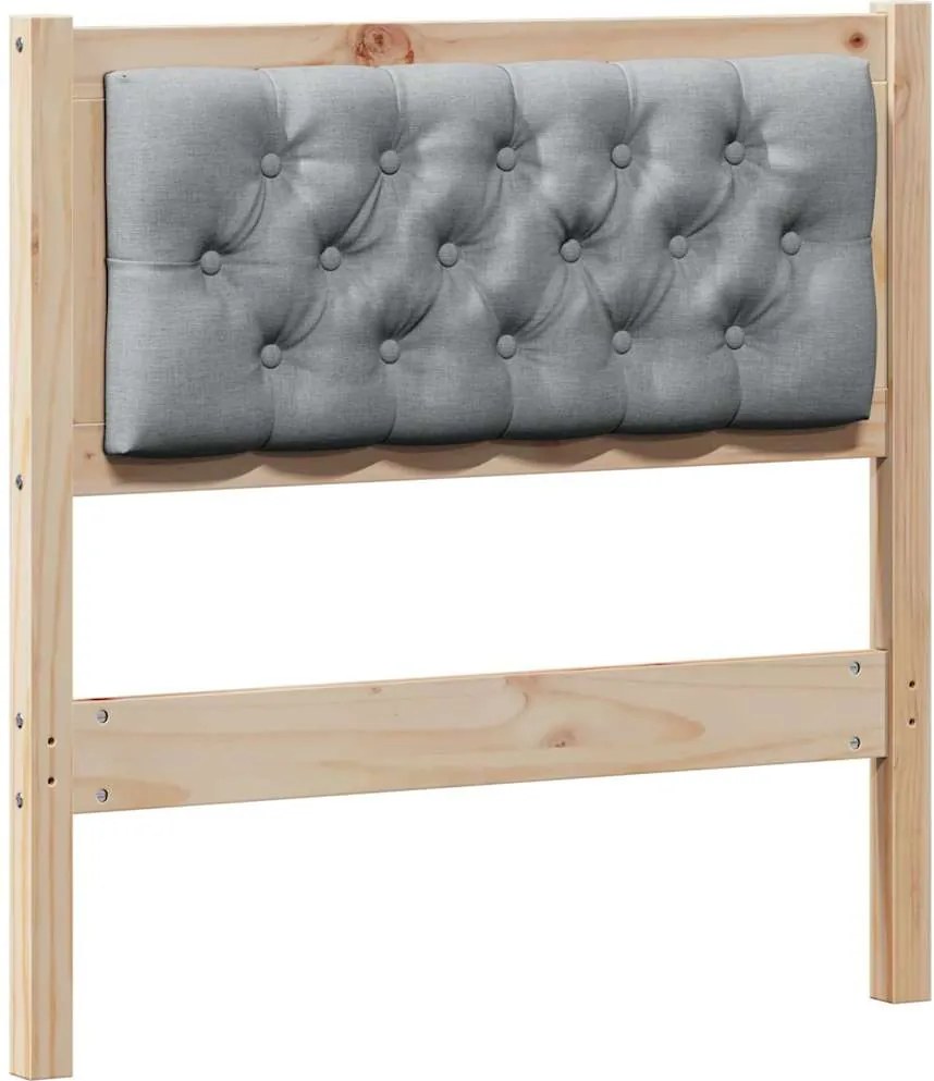 vidaXL Fejtámla Egyéb Barna és világosszürke 75 cm Tömör fenyőfa