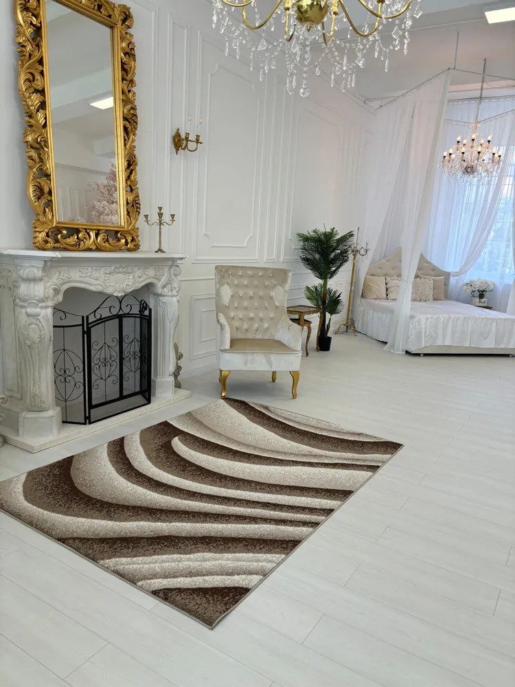 Nora 6029 bézs modern szőnyeg 80x150 cm