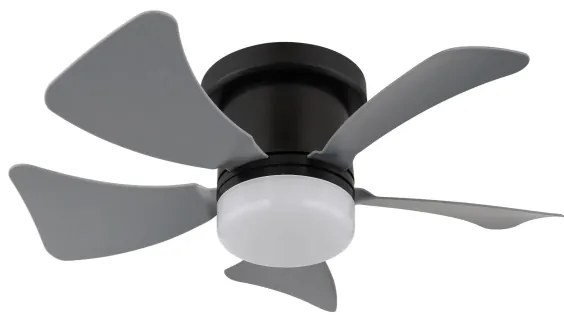 Globo 03609A - HINES LED 10W 230V mennyezeti ventilátor távirányítóval, szürke