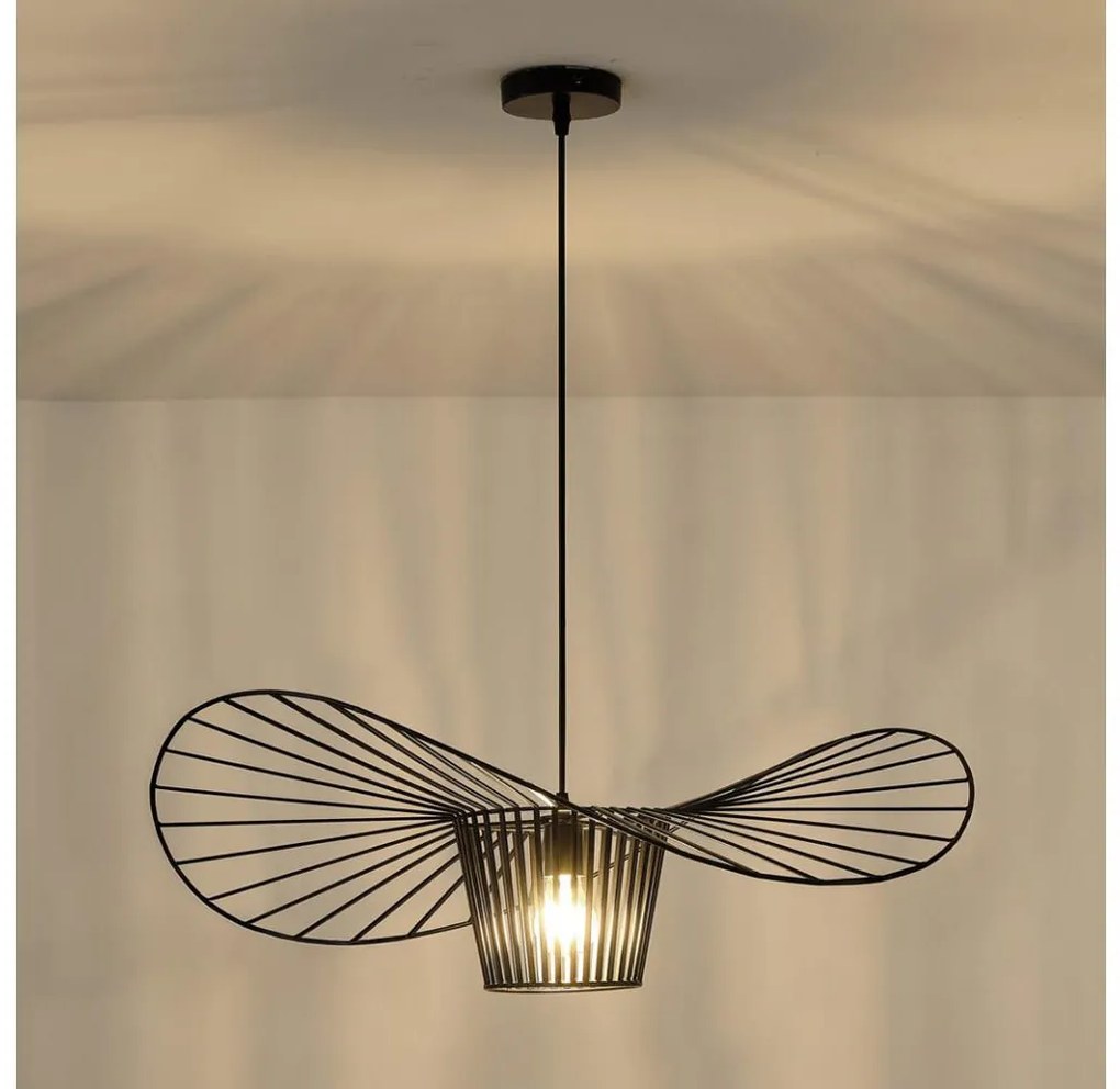 Csillár zsinóron OGGI 1xE27/40W/230V fekete