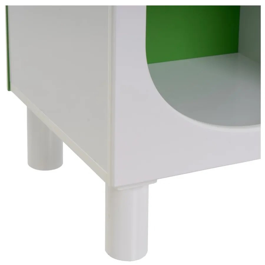 Fehér-zöld könyvespolc 40x100 cm – Casa Selección