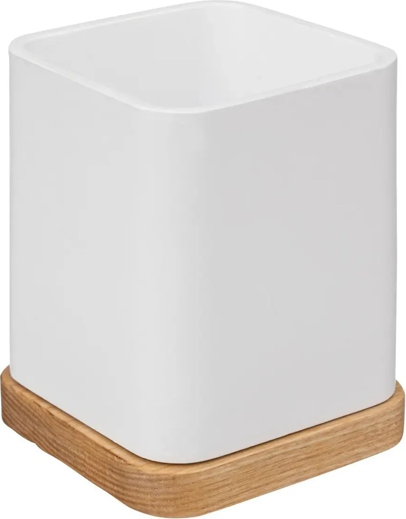 Natureo fogkefetartó Fehér bambusz alap bögre