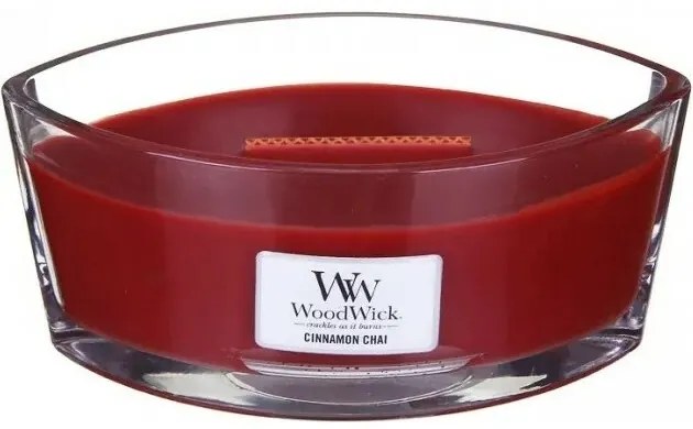WoodWick Illatosító gyertya hajó Cinnamon Chai,453 g